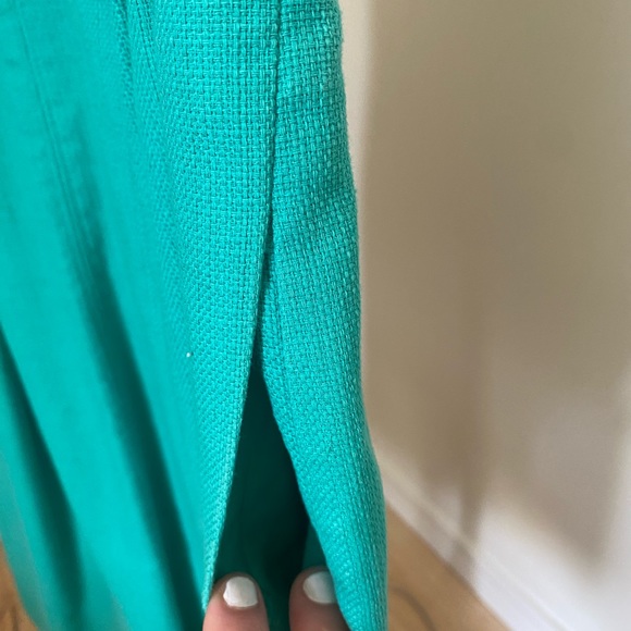 J CREW Teal Cocktail Career Wear Dress Size 00. - Picture 6 of 6